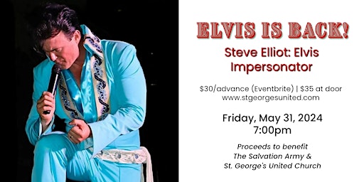 Elvis Is Back!  -- Fundraising Concert primary image