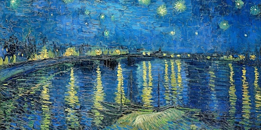 Imagem principal do evento Paint and Sip with the Masters: Starry Night Over the Rhone by Vincent van Gogh