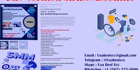 Buy Verified Stripe Account - 100% Best Legit Stripe 2024