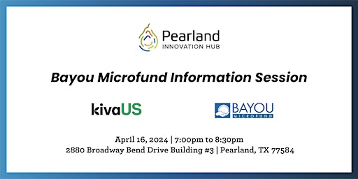 Primaire afbeelding van Bayou Microfund Information Session