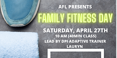 Imagem principal do evento AFL presents... Family Fitness Day! $0