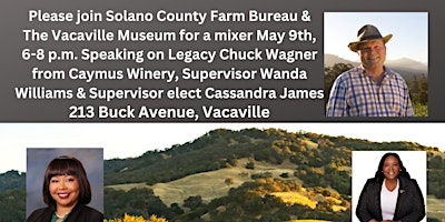 Hauptbild für Solano County Farm Bureau & The Vacaville Museum Mixer