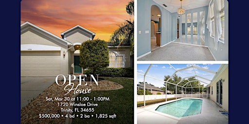 Hauptbild für OPEN HOUSE: ❗️$10,000 SELLER BOOST❗️ Trinity, FL