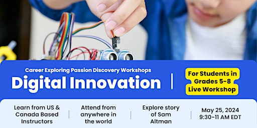 Explore AI & ML: World of Digital Innovation | For Grade 5-8 Students primary image