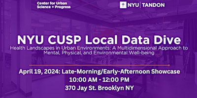 Imagen principal de NYU CUSP Data Dive: Health Landscapes in Urban Environments