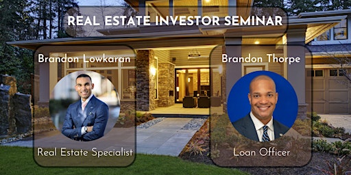 Primaire afbeelding van REAL ESTATE INVESTOR SEMINAR