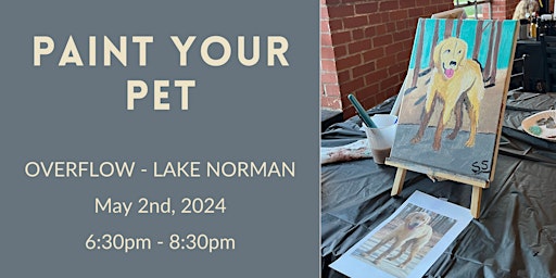 Primaire afbeelding van Paint Your Pet @ Overflow - Lake Norman