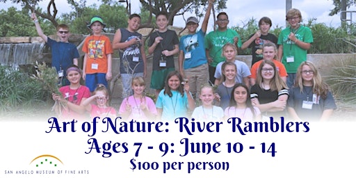 Imagem principal do evento Art of Nature: River Ramblers (Ages 7 - 9)