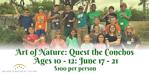Imagem principal do evento Art of Nature: Quest the Conchos (Ages 10 - 12)