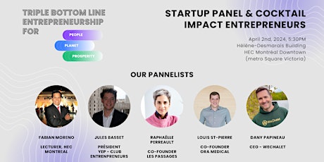 Imagen principal de Triple Bottom-line Impact Startups: Pitch, Panel & Cocktail (bilingual)