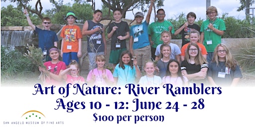 Imagem principal do evento Art of Nature: River Ramblers (Ages 10 - 12)