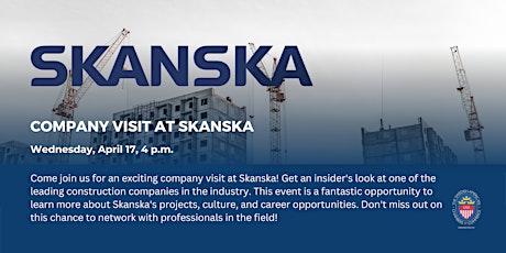 Young Professional Event - Company visit at Skanska