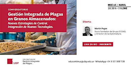 Hauptbild für Conversatorio | Gestión de Plagas en Granos Almacenados
