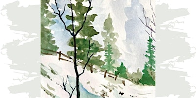 Imagem principal do evento Watercolor Landscape Painting Class for Adults and Teens