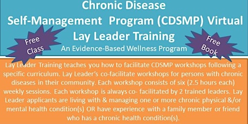 Chronic Disease Self Management Lay Leader training primary image