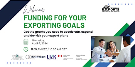 Funding for Your Exporting Goals