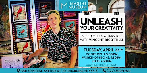 Unleash Your Creativity: A Mixed Media Workshop with Vincent Ricottilli primary image