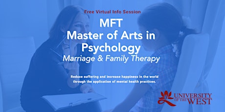 Info Session: MFT Master of Arts in Psychology, Marriage & Family Therapy