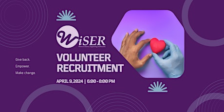 WiSER's Volunteer Recruitment Event