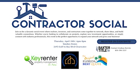 Real Estate  & Contractor Networking Happy Hour