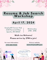 Primaire afbeelding van Resume & Job Search Workshop
