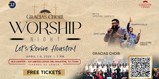 Image principale de Gracias Choir Worship Night in Houston