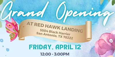 Imagen principal de REALTORS! Grand Opening of Red Hawk Landing - San Antonio