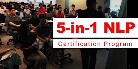 5-in-1 NLP Certification Program (SINGAPORE 2019 / 2020) primary image