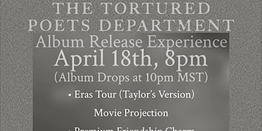 Imagem principal de GA The Tortured Poets Department: Album Release Experience