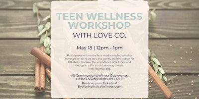 Image principale de Teen Wellness Workshop