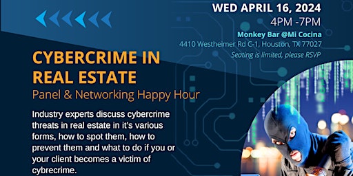 Primaire afbeelding van Cybercrime in Real Estate: Panel & Happy Hour