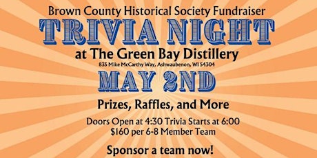 Brown County Historical Society Triva Fundraiser