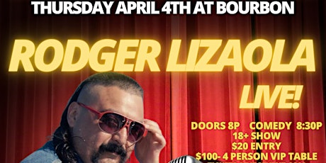 JUSTUS ENTERTAINMENT GROUP (JEG ) PRESENTS RODGER LIZAOLA LIVE