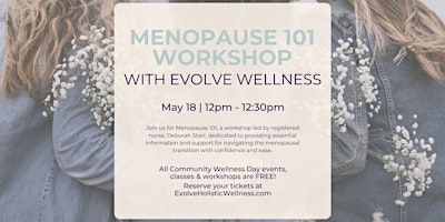 Imagen principal de Menopause 101 Workshop