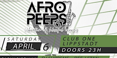 Hauptbild für Club One Afro Peeps Ampiano Dancehall Hip Hop