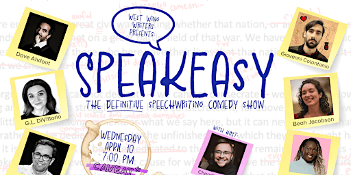 Image principale de West Wing Writers Presents: Speakeasy