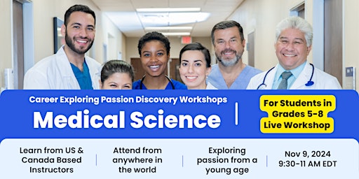 Imagen principal de Understand about Medical Science & its Careers | STEM Workshop for Students