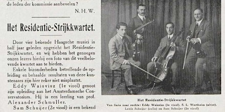 Sprekers en livemuziek rondom vervolgde componisten.