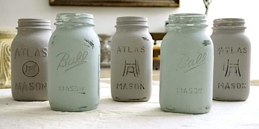 Imagem principal de Mason Jar Chalk Paint Class (With Chalk Paint™ by Annie Sloan)