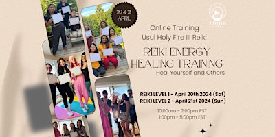 Usui/ Holy Fire III Reiki Level I and II Online training primary image