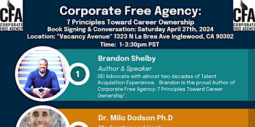 Corporate Free Agency Book Signing & Conversation  primärbild
