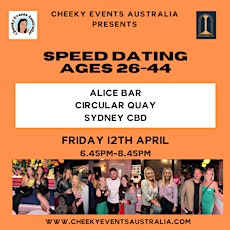 Sydney CBD speed dating for ages 26-44 by Cheeky Events Australia