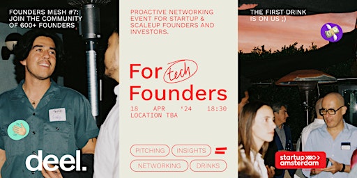 Primaire afbeelding van Founders Mesh #7 | Founders Networking Event | Startups & Scale-Ups