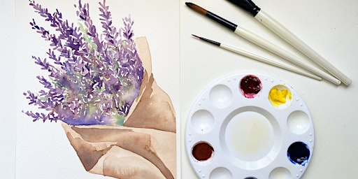 Imagem principal do evento Watercolors Made Easy: Lavender Bouquet (Newberg)