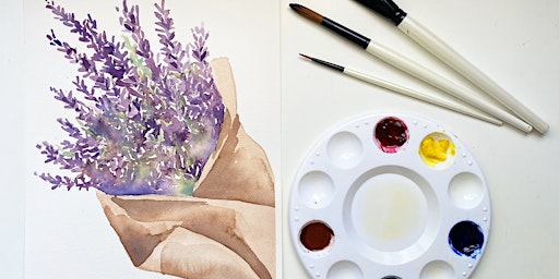 Imagen principal de Watercolors Made Easy: Lavender Bouquet (Canby)