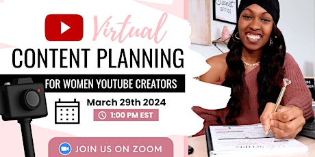 FREE YouTube Content Planning Bootcamp: For Women YouTube Creators