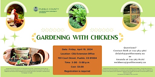 Imagem principal do evento Gardening with Chickens