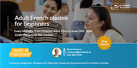 Adult French classes for beginners