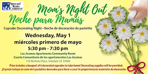 Imagem principal de Mom's Night Out Cupcake Decorating/ Decoración de pastelitos