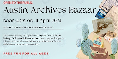 Imagen principal de 2024 Austin Archives Bazaar